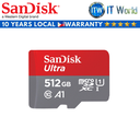 SanDisk SD Card Memory Card Ultra microSDXC Memory 512GB (SDSQUAC-512G-GN6MN)