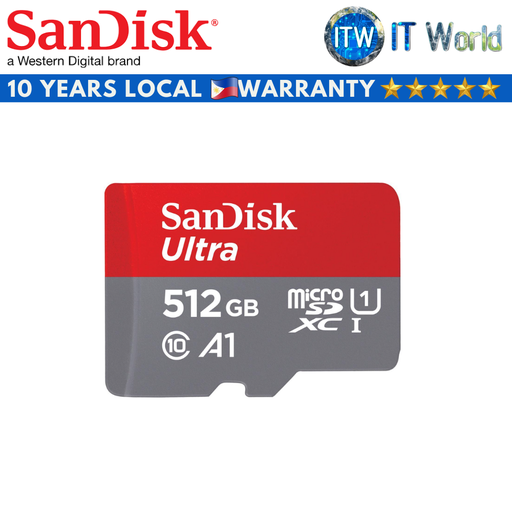 [SDSQUAC-512G-GN6MN] SanDisk Ultra microSDXC Memory Card (512GB|1TB) (512GB) (512GB)