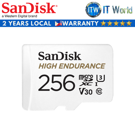 [SDSQQNR-256G-GN6IA] SanDisk High Endurance microSDXC Memory Card (32GB | 64GB | 128GB | 256GB) (256GB) (256GB)