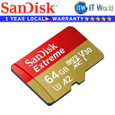 SanDisk SD Card Memory Card Extreme 64GB microSD for Mobile Gaming (SDSQXAH-064G-GN6GN)