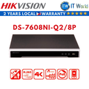 Hikvision DS-7608NI-Q2/8P 8-Channel 1U 8 PoE 4K NVR