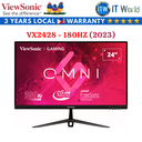 Viewsonic VX2428 / 24" (1920x1080) FHD / IPS / 0.5ms / Flicker-free Gaming Monitor (2023 Model) (VX2428-180Hz)