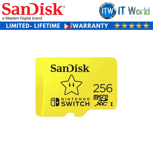 [SDSQXAO-256G-GN3ZN] SanDisk and Nintendo Cobranded microSDXC, SQXAO, 256GB Memory Card (SDSQXAO-256G-GN3ZN)