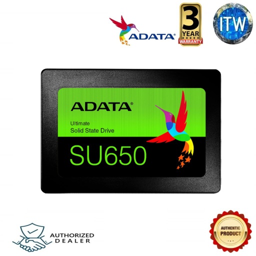 [AD-ASU650SS-960GT-R] Adata Ultimate SU650 SATA III 3D NAND Internal SSD - 960GB (black, 960GB)