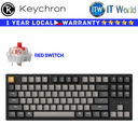 Keychron Wired Mechanical Keyboard C1 Pro QMK/VIA RGB Backlight Hot-Swappable Red Switch