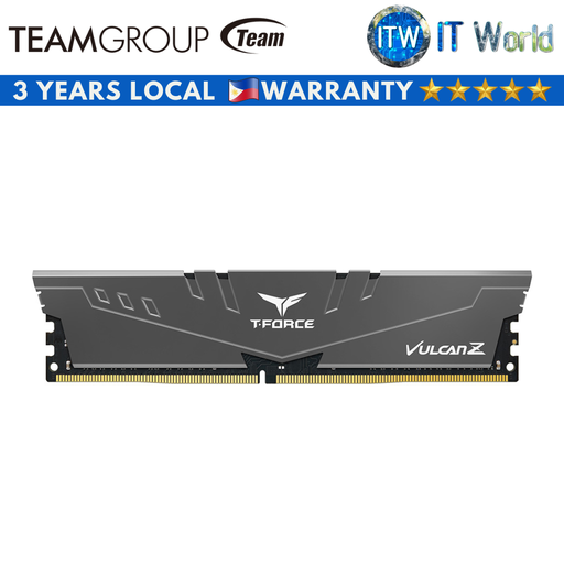 [TLZGD48G3600HC18J01] Teamgroup Vulcan Z 8GB 3600MHz PC4-28800 CL18 DDR4 DDR4 Desktop Memory (Gray) (TLZGD48G3600HC18J01)