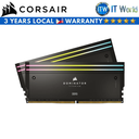 Corsair Dominator Titanium RGB 32GB (2x16GB) DDR5-7200MT/s RAM - Black (CS-CMP32GX5M2X7200C34)