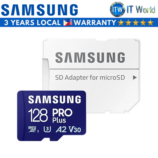 [MB-MD128SA/APC] Samsung Pro Plus microSD Card (128GB | 256GB) (128GB)