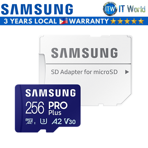 [MB-MD256SA/APC] Samsung Pro Plus microSD Card (128GB | 256GB) (256GB)