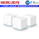 Mercusys Wifi Mesh System Halo H30 AC1200 Whole Home Mesh 3-Pack