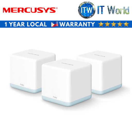 [Halo H30 (3-pack)] Mercusys AC1200 Whole Home Mesh Wi-Fi System (2-pack, 3-pack) (3-pack)
