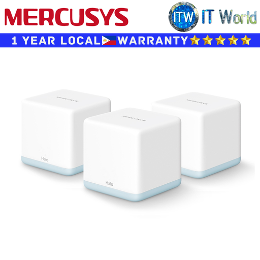 [Halo H30 (3-pack)] Mercusys Wifi Mesh System Halo H30 AC1200 Whole Home Mesh 3-Pack (3-pack)