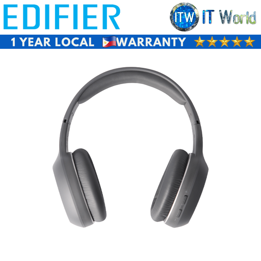 [W600BT (Gray)] Edifier W600BT | Bluetooth Stereo Headphones (Gray)