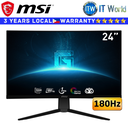 MSI Curved Gaming Monitor G2422C 24" 1920x1080 FHD, 180Hz, VA, 1ms MPRT, 1500R, Anti-Flicker