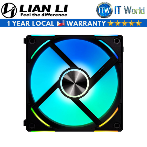 [UF-AL120V2-1B (BLACK)] Lian Li Uni Fan AL120 V2 RGB Revolutionized Daisy-Chain Single Fan (Black) (Black)