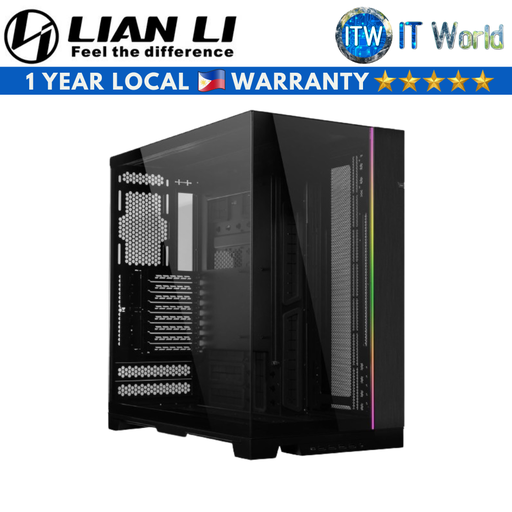 [O11DEXL-X Black] Lian Li O11 Dynamic EVO XL Full Tower Tempered Glass PC Case (Black | White) (Black) (Black)