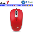 Genius Wired Optical Mouse DX-110 USB 1000dpi (Passion Red)