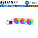 Lian Li Galahad II LCD 360 AIO Fluid Dynamic Bearing CPU Cooler (White)