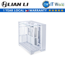 Lian Li 011 Vision ATX Tempered Glass PC Case (White | Black) (White)