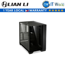 Lian Li 011 Vision ATX Tempered Glass PC Case (White | Black) (Black)