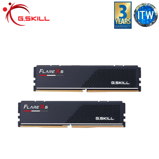 [F5-5600J3636C16GX2-FX5] G.Skill Flare X5 32GB (16GBx2) DDR5 5600Mhz Desktop Memory (F5-5600J3636C16GX2-FX5) (Black)
