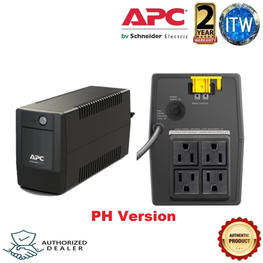 [APC BVX650I-PH] ITW | APC Easy UPS BVX 650VA, AVR, 230V Power Supply (BVX650I-PH)