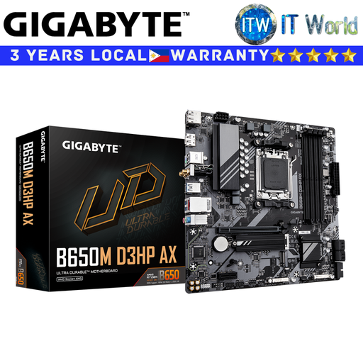 [GA-B650M-D3HP-AX] Gigabyte Motherboard B650M D3HP AX mATX AM5 DDR5