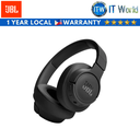 JBL Tune 720BT Wireless over-ear headphones (Black | Blue | Purple | White) (Black)