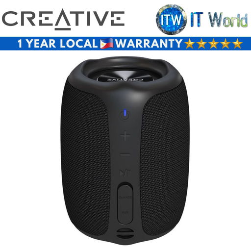 [MF8365-BLACK] Creative Bluetooth Speaker MUVO Play Portable and Waterproof for Outdoors (Black) (Black)