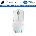 CORSAIR M75 WIRELESS Lightweight RGB Gaming Mouse (AP) (White) (CS-CH-931D011-AP)