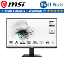 MSI Pro MP273A - 27" (1920 x 1080 FHD) / 100Hz / IPS / 1ms Business & Productivity Monitor