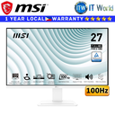 MSI Monitor Pro MP273AW 27" 1920x1080 FHD / 100Hz / IPS / 1ms MPRT, 4ms GTG / Anti-Glare