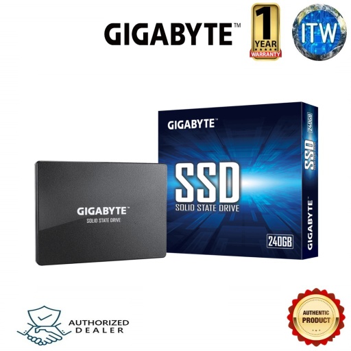 [GP-GSTFS31240GNTD] Gigabyte 2.5&quot; 240GB SATA III Internal Solid State Drive(SSD) (Black, 240GB)