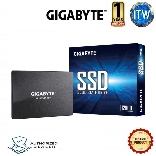 [GP-GSTFS31120GNTD] ITW | GIGABYTE 120GB SATA III 2.5&quot; Internal Solid State Drive SSD (GP-GSTFS31120GNTD) (Black, 120GB)