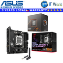 ASUS Bundle Ryzen Motherboard AMD 7 8700F Processor with ROG Strix B650E-I Gaming Wifi