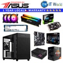 Gaming PC Powered by ASUS Desktop Computer Set Moon Build 5 5500 3050 OC RTX