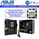 AMD Ryzen 7 8700F Tray Type Processor with Asus TUF Gaming A620M-Plus WiFi Motherboard Bundle