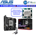 ASUS Bundle Ryzen Motherboard AMD 7 8700F Tray Type Processor with ROG Strix B650E-I Gaming Wifi