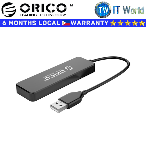 [FL01-BK-BP] Orico USB Hub 4-Port USB 2.0 Hub Black (FL01-BK-BP)