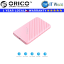 Orico Hard Drive HDD Enclosure 25PW1-C3 2.5" USB 3.1 Gen1 Type-C (Black | Blue | Pink | White) (Pink)