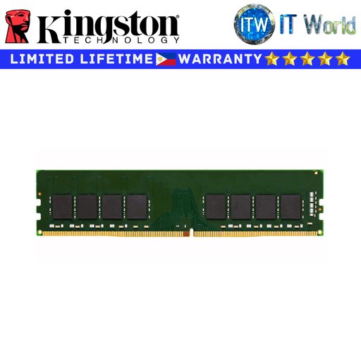 [KVR32N22D8/32] Kingston DDR4 RAM 32GB (2Rx8) 3200MT/s Non-ECC Unbuffered DIMM (KVR32N22D8/32)