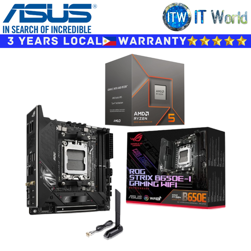 [B650E-I GAMING WIFI/RYZEN 5 8400F BOX] ASUS Bundle Ryzen Motherboard AMD 5 8400F with B650E-I Gaming Wifi