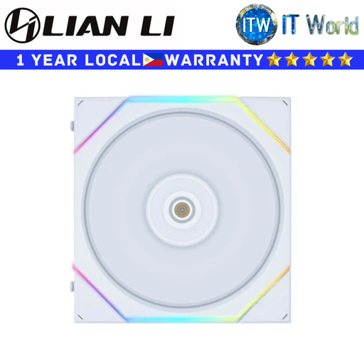 [12RTL1W.00] Lian Li PC Fan Uni Fan TL 120 Reverse Blade Fluid Dynamic Bearing Single Fan (Black | White) (White) (White)