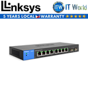 Linksys LGS310C Business 8-Port Managed Gigabit Ethernet Switch 2 1G SFP