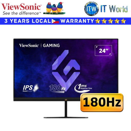 [VX2479-HD-PRO] Viewsonic Gaming Monitor 24&quot; (1920x1080 FHD) / 180Hz / IPS / 1ms MPRT / VX2479-HD-PRO