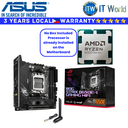 ASUS Bundle Ryzen Motherboard AMD 5 8400F Tray Type with B650E-I Gaming Wifi