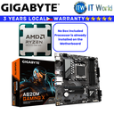 Gigabyte Bundle Ryzen Motherboard AMD 5 8400F Tray Type with Gigabyte A620M Gaming X