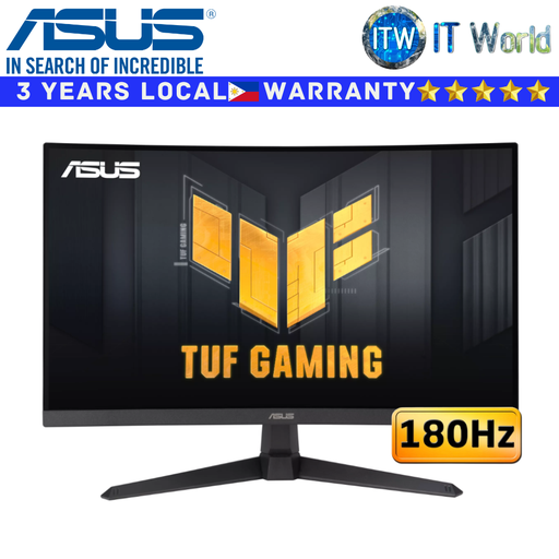 [VG27VQ3B] ASUS TUF Gaming Curved Monitor VG27VQ3B 27&quot; (1920 x 1080 FHD) / 180Hz / VA / 1ms GTG / 1500R