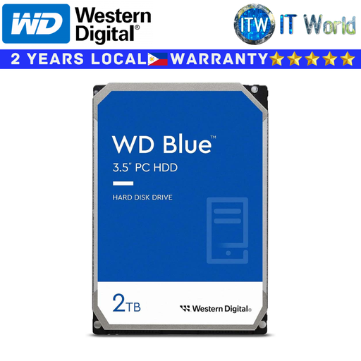 [WD20EARZ] Western Digital Hard Drive HDD 2TB Blue 5400RPM 64MB (WD20EARZ)