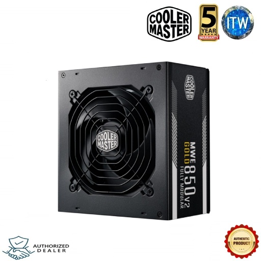 [Cooler Master MWE GOLD 850-V2 FULL MODULAR(MPE-8501-AFAAG-U2)] Cooler Master MWE GOLD 850 - V2  850W 80+ Gold ATX Full Modular PSU (MPE-8501-AFAAG-U2)